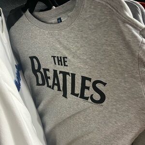 Beatles Divided Light Gray Crewneck Sweatshirt
